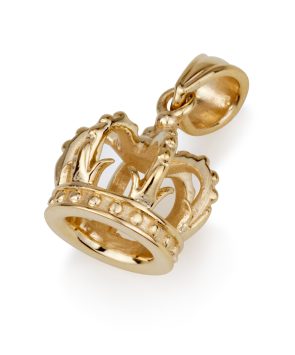 14k gold Crown pendant