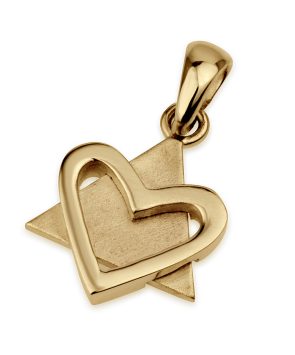 14k Gold Star of David Pendant