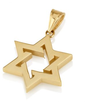 14K Gold Star of David