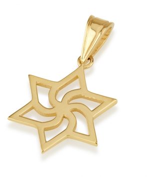 14K Gold Star of David