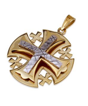 14K gold Jerusalem cross